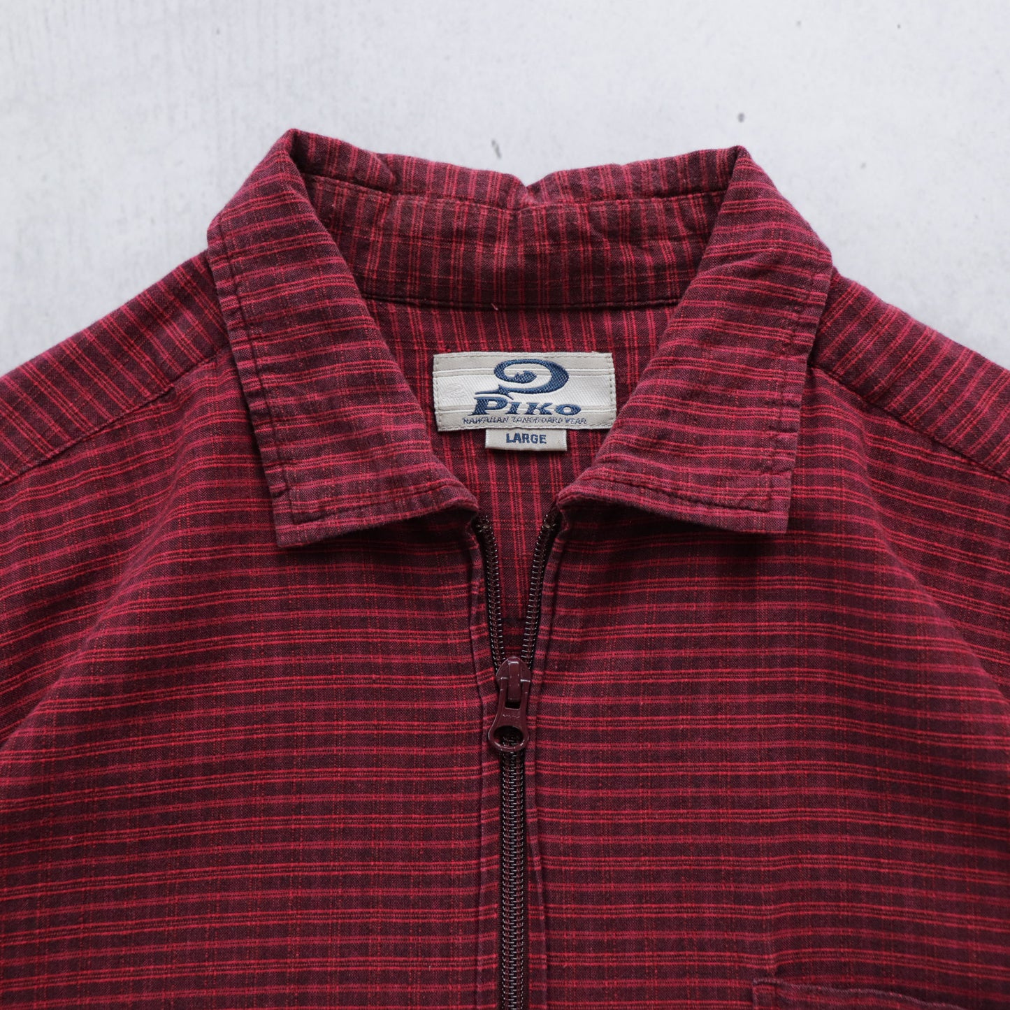 Vintage 90s Piko Surf Zip-Up Shirt - L