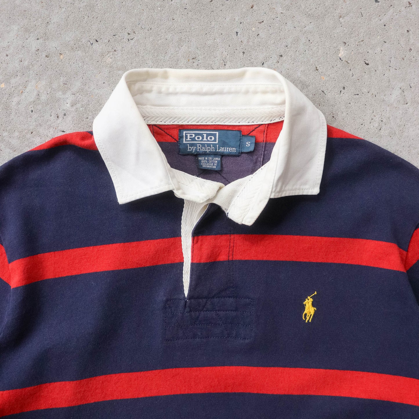 Polo Ralph Lauren Striped Rugby Shirt - 90s (S)