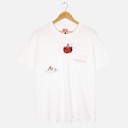 Vintage 90's Lion King Embroidered Tee - L