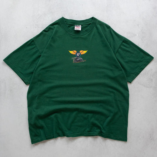 Vintage 90s Motorcycle Race Shop Tee - XL