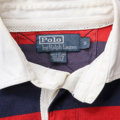 Polo Ralph Lauren Striped Rugby Shirt - 90s (S)