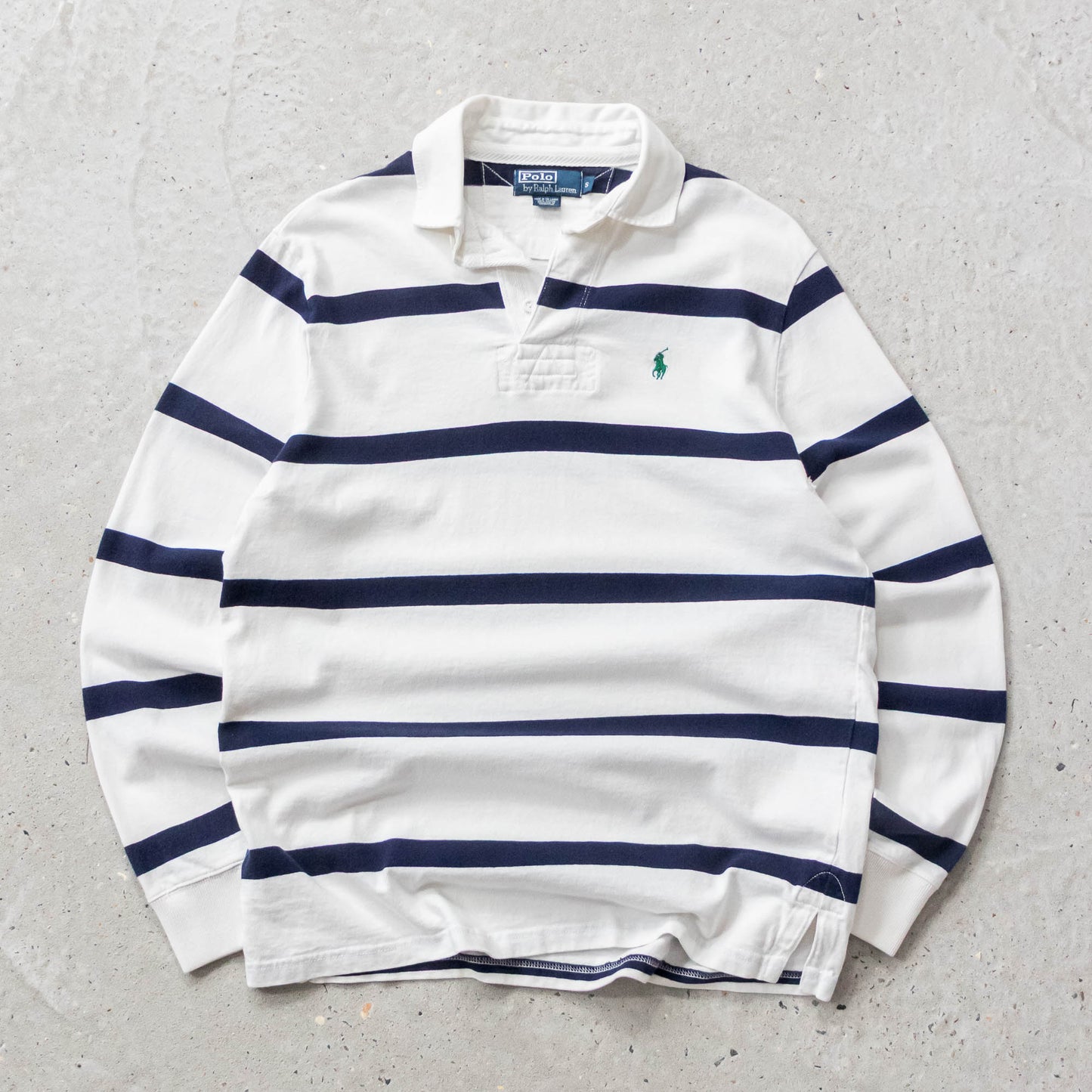Polo Ralph Lauren Striped Rugby Shirt - 90s (S)