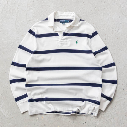 Polo Ralph Lauren Striped Rugby Shirt - 90s (S)