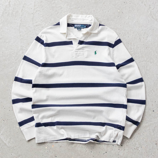 Polo Ralph Lauren Striped Rugby Shirt - 90s (S)