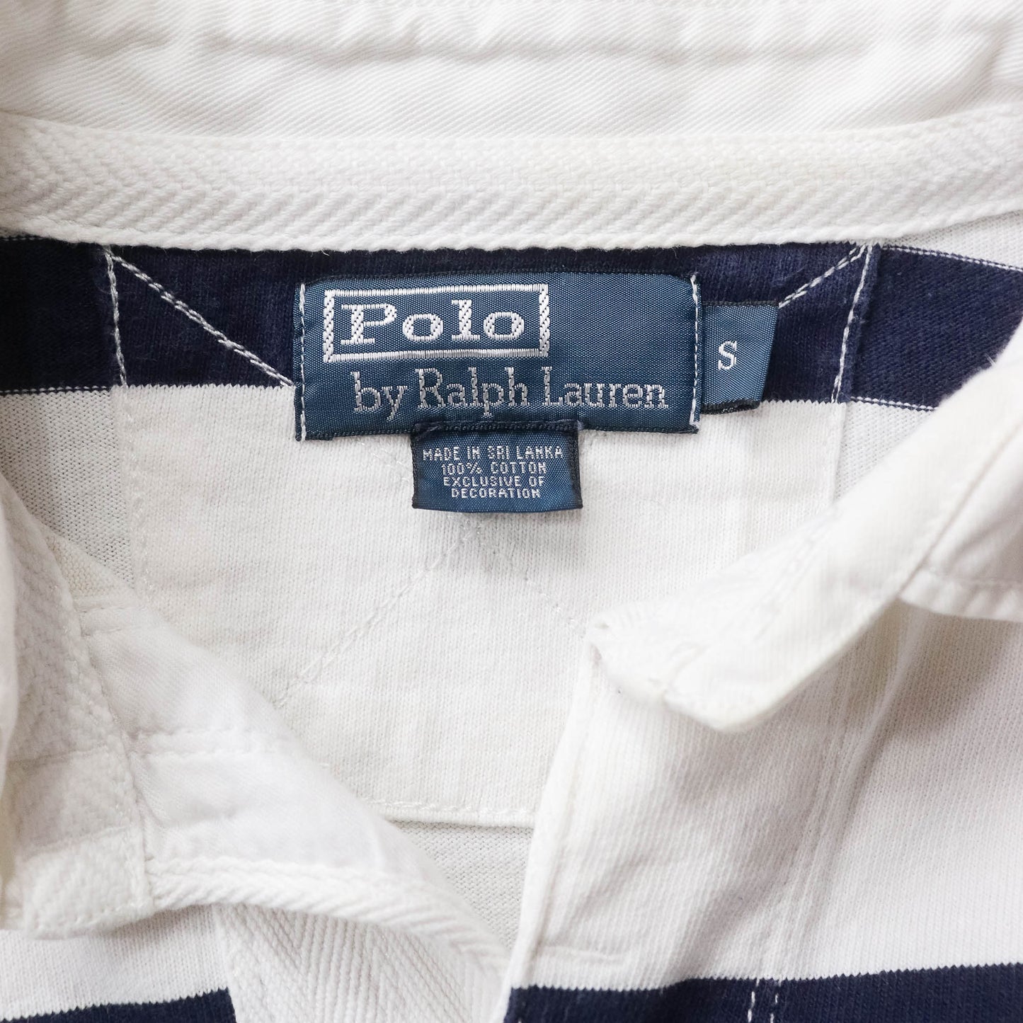 Polo Ralph Lauren Striped Rugby Shirt - 90s (S)