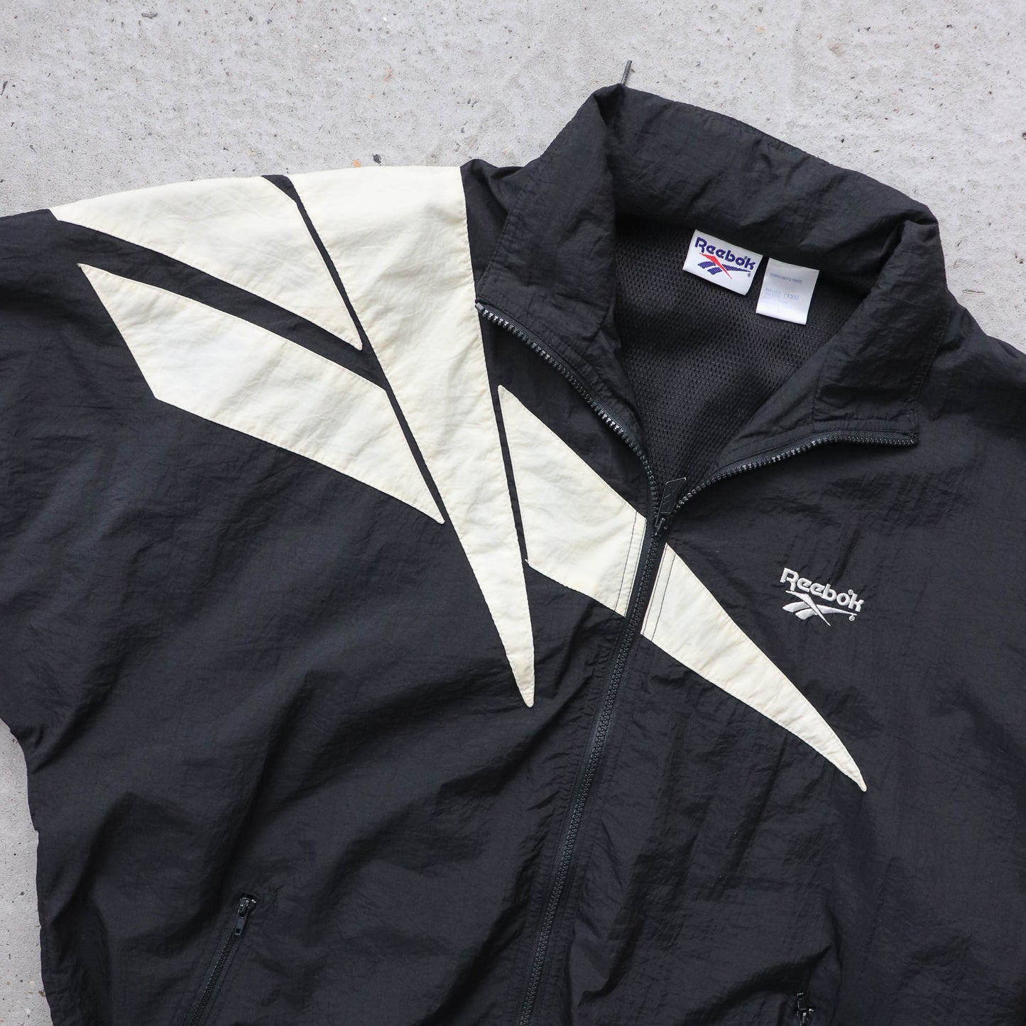 Reebok Big Logo Windbreaker Jacket - 90s (L)