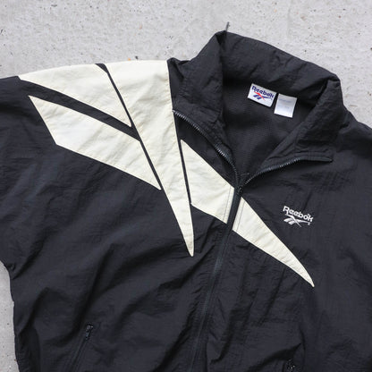 Reebok Big Logo Windbreaker Jacket - 90s (L)