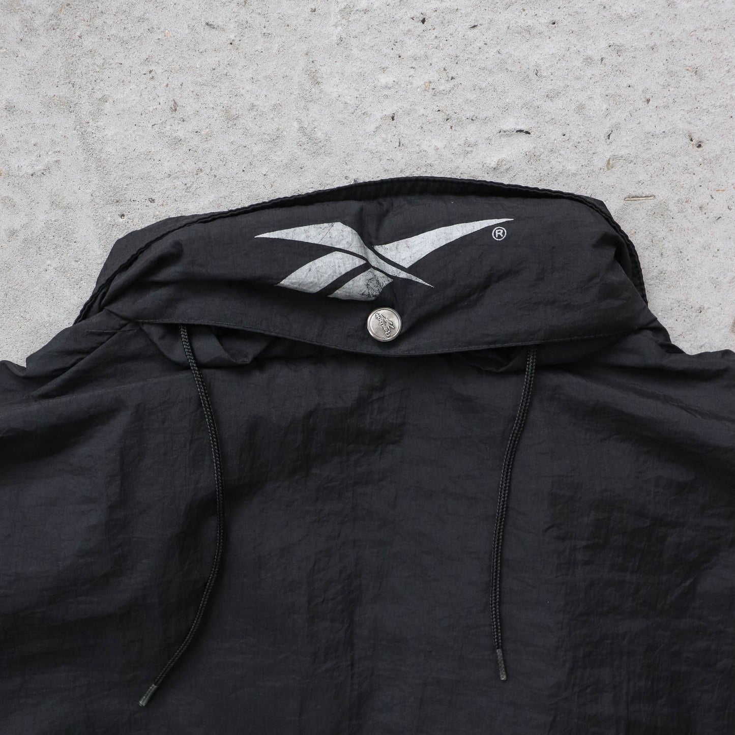 Reebok Big Logo Windbreaker Jacket - 90s (L)