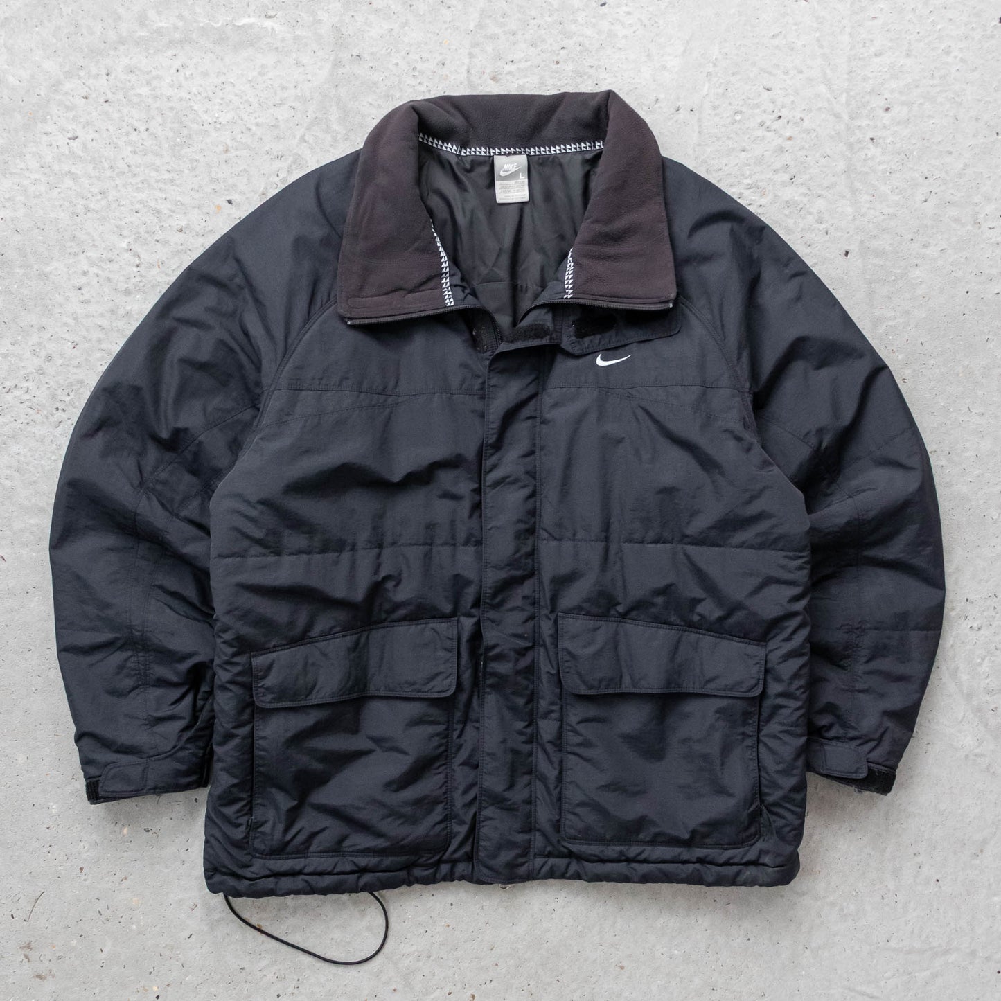 Nike Big Swoosh Cargo Puffer Jacket - 2000s (L)