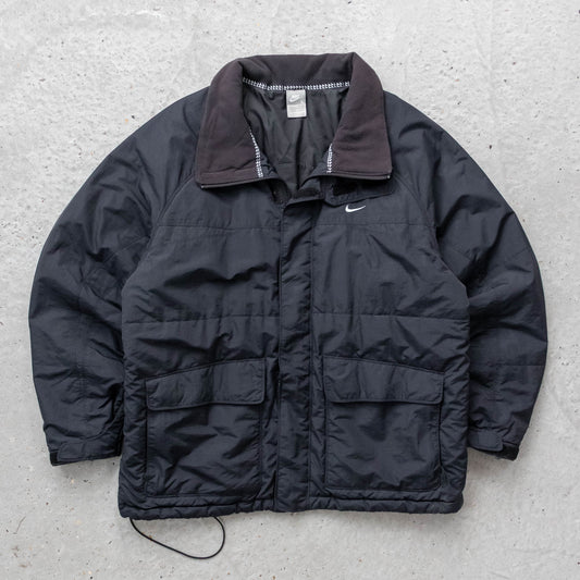 Nike Big Swoosh Cargo Puffer Jacket - 2000s (L)