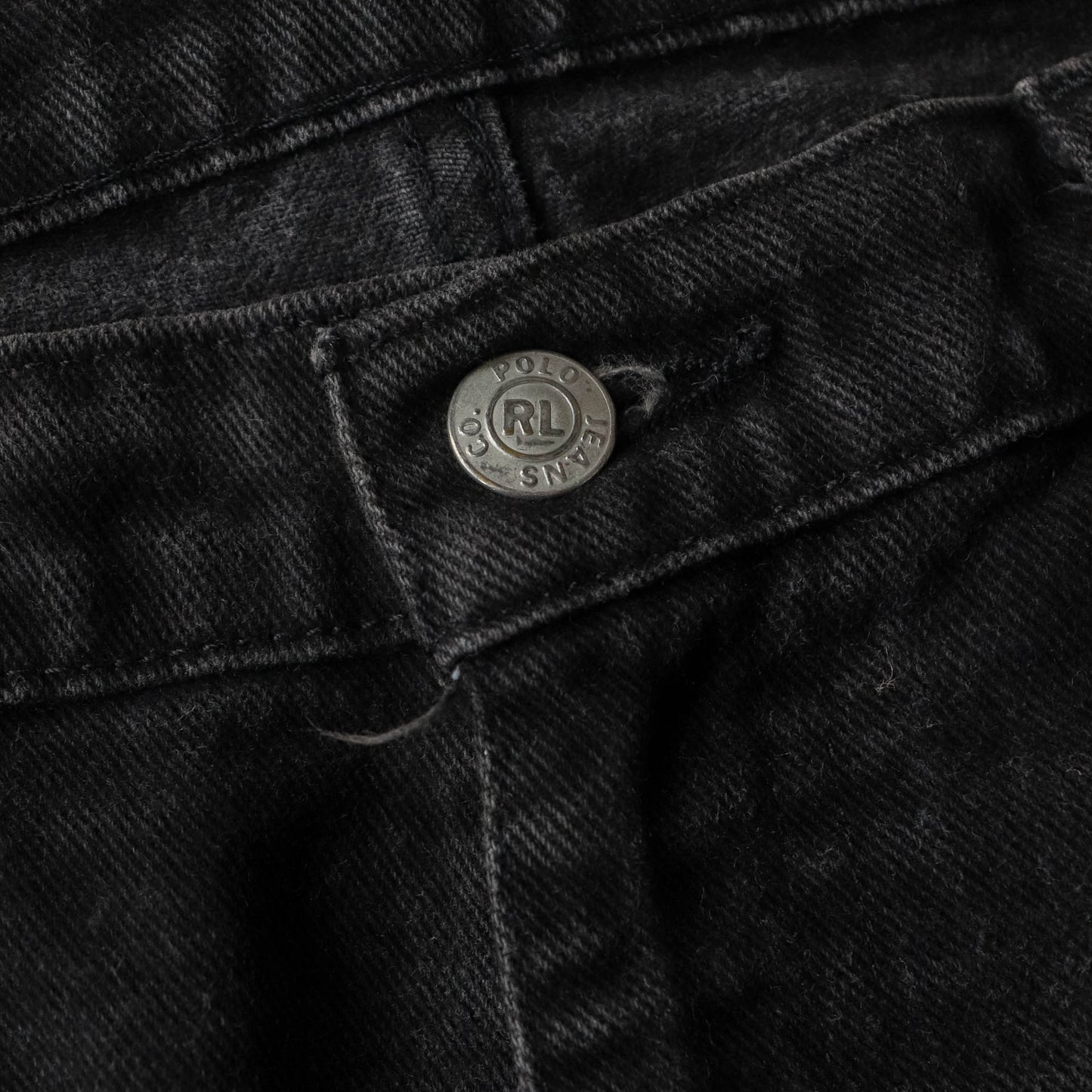 Polo Ralph Lauren Black Wash Denim Jeans - 90s (34x32)
