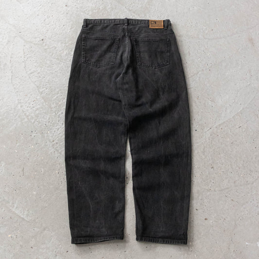 Polo Ralph Lauren Black Wash Denim Jeans - 90s (34x32)