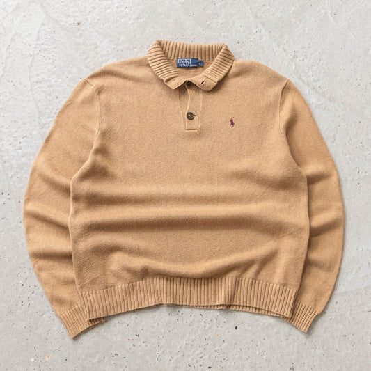Polo Ralph Lauren Collared Knit Sweater - 90s (L)