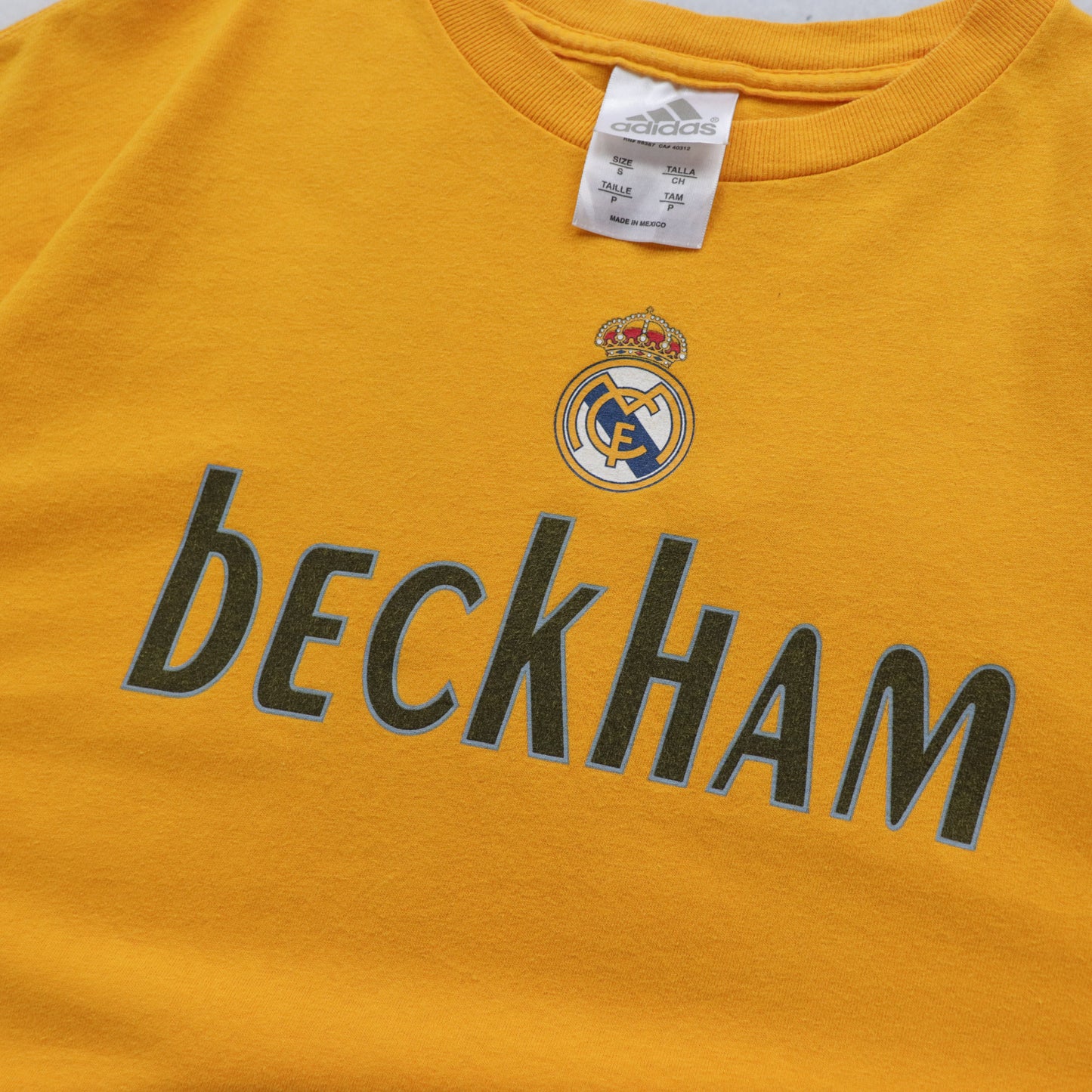 Vintage 2005 David Beckham Real Madrid Adidas Tee - S