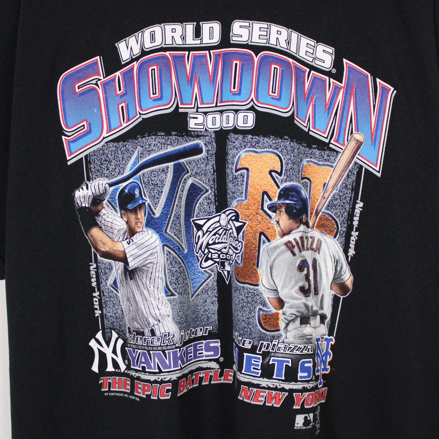 Vintage 2000 Yankees vs Mets MLB Subway Series Tee - L