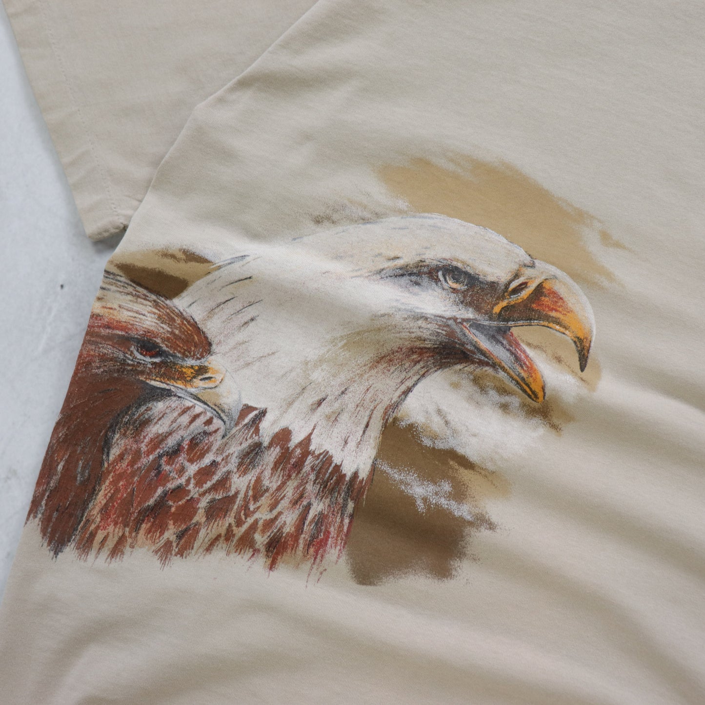 Vintage 90s Bald Eagle Wildlife Tee - M