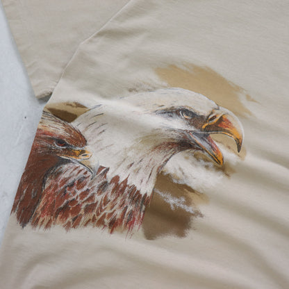 Vintage 90s Bald Eagle Wildlife Tee - M