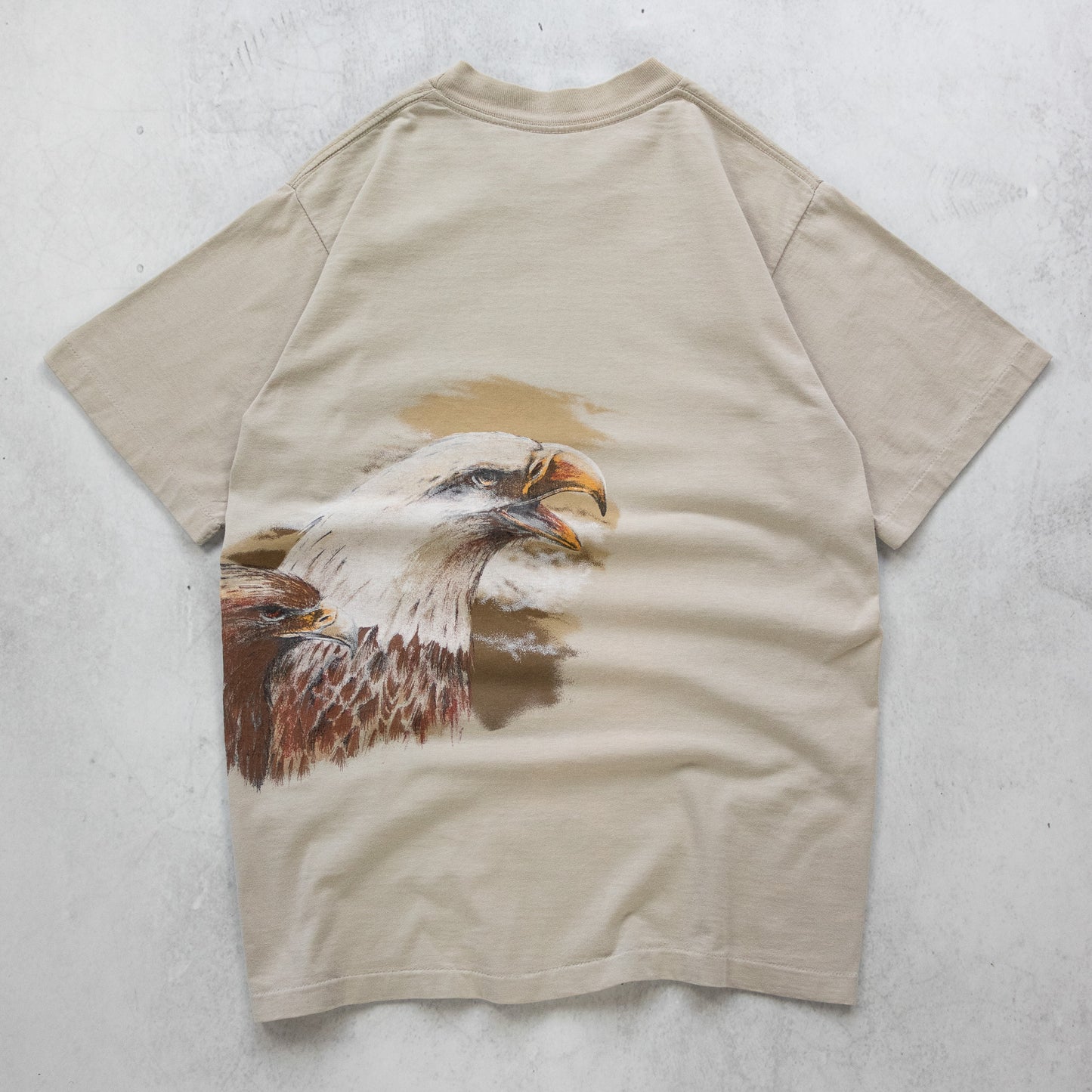 Vintage 90s Bald Eagle Wildlife Tee - M