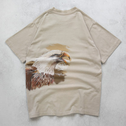 Vintage 90s Bald Eagle Wildlife Tee - M