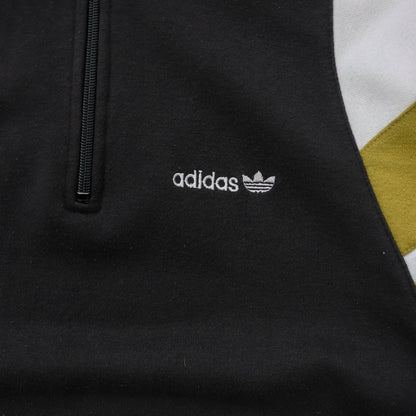 Adidas Trefoil Colourblock 1/4 Zip Sweatshirt - 80s (L)