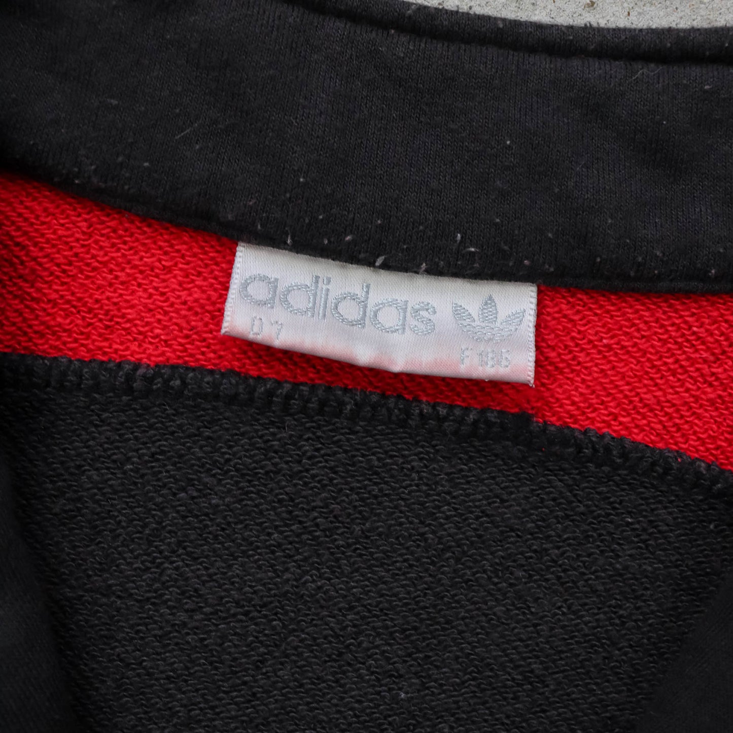 Adidas Trefoil Colourblock 1/4 Zip Sweatshirt - 80s (L)