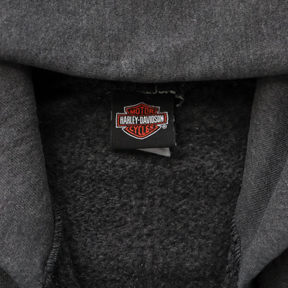 Harley Davidson Flames Zip-Up Hoodie - 90s (XL)