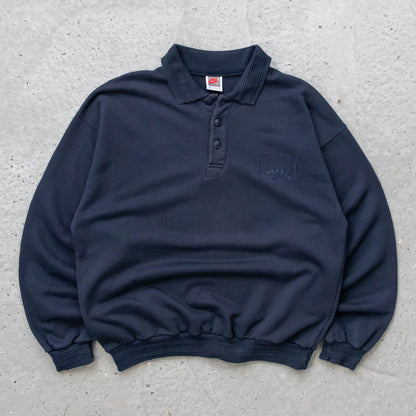 Nike Sports Classic Collared Sweatshirt - 80s (L)