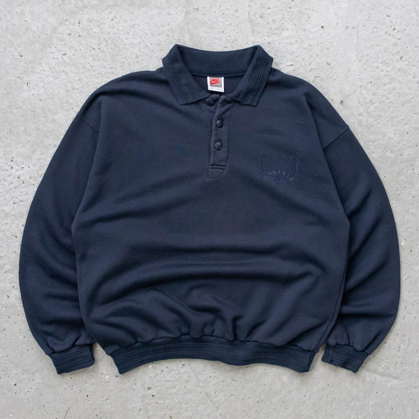 Nike Sports Classic Collared Sweatshirt - 80s (L)