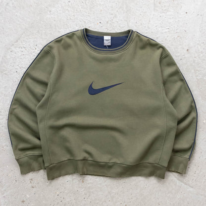 Nike Big Swoosh Embroidered Sweatshirt - 2000s (XL)