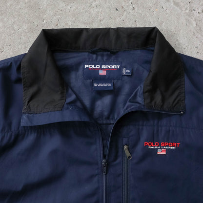 Polo Sport Spellout Packable Windbreaker Jacket - 90s (XXL)
