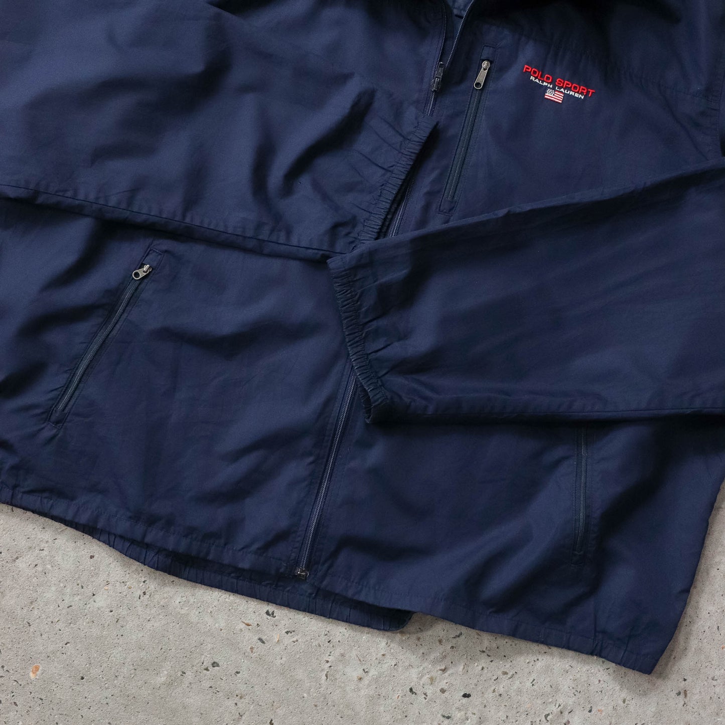 Polo Sport Spellout Packable Windbreaker Jacket - 90s (XXL)