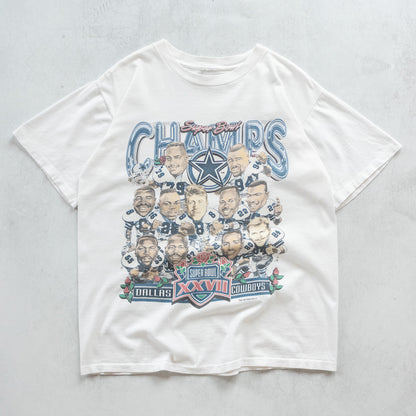 Vintage 1993 Dallas Cowboys Super Bowl Champions NFL Tee - M