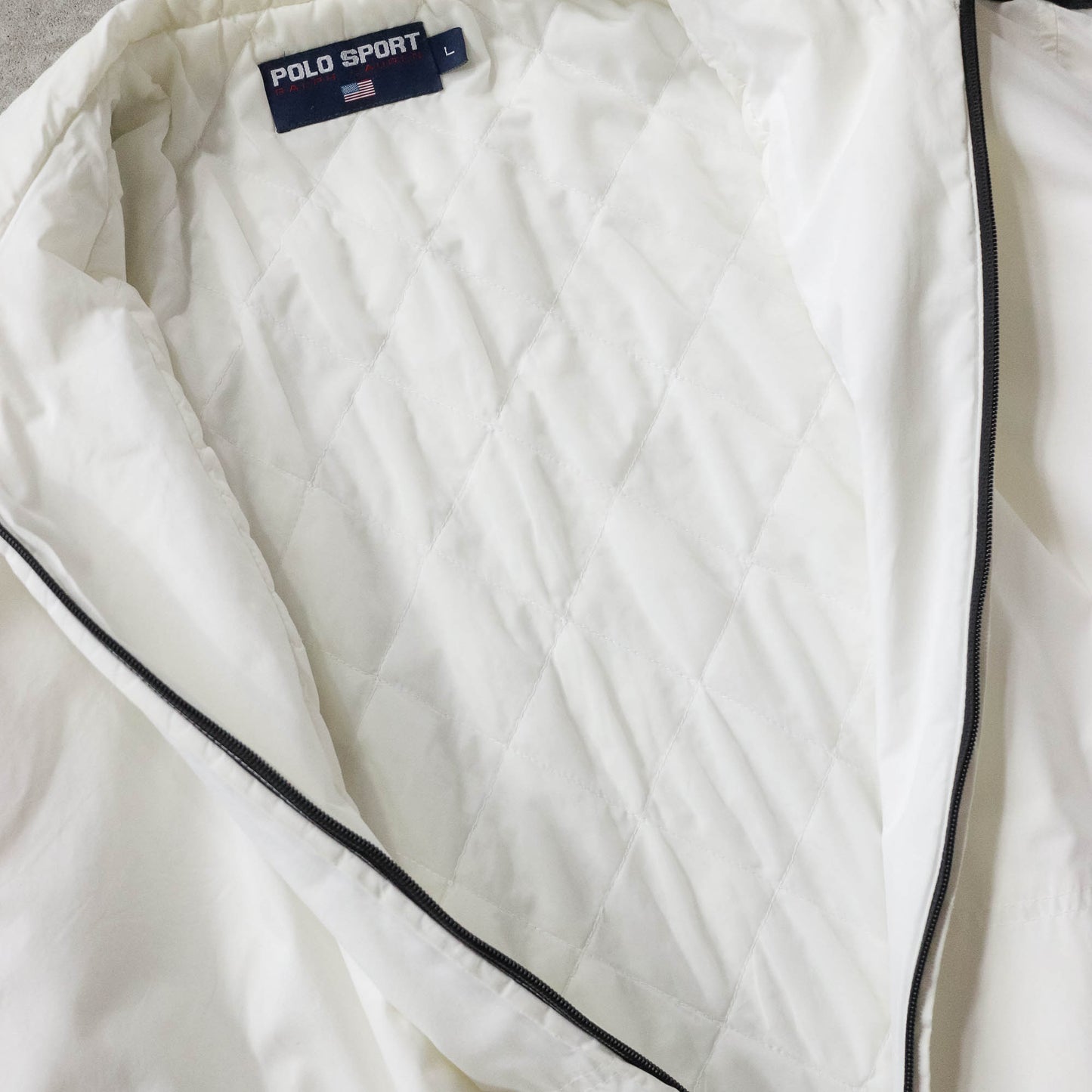 Polo Sport Spellout Quilted Jacket - 90s (L)