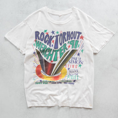 Vintage 1991 Rock Torhout Werchter Festival Tee - M