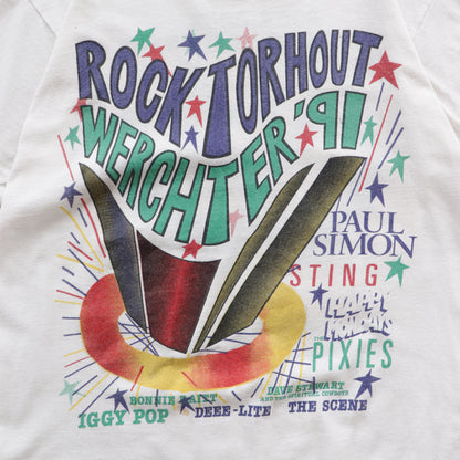 Vintage 1991 Rock Torhout Werchter Festival Tee - M