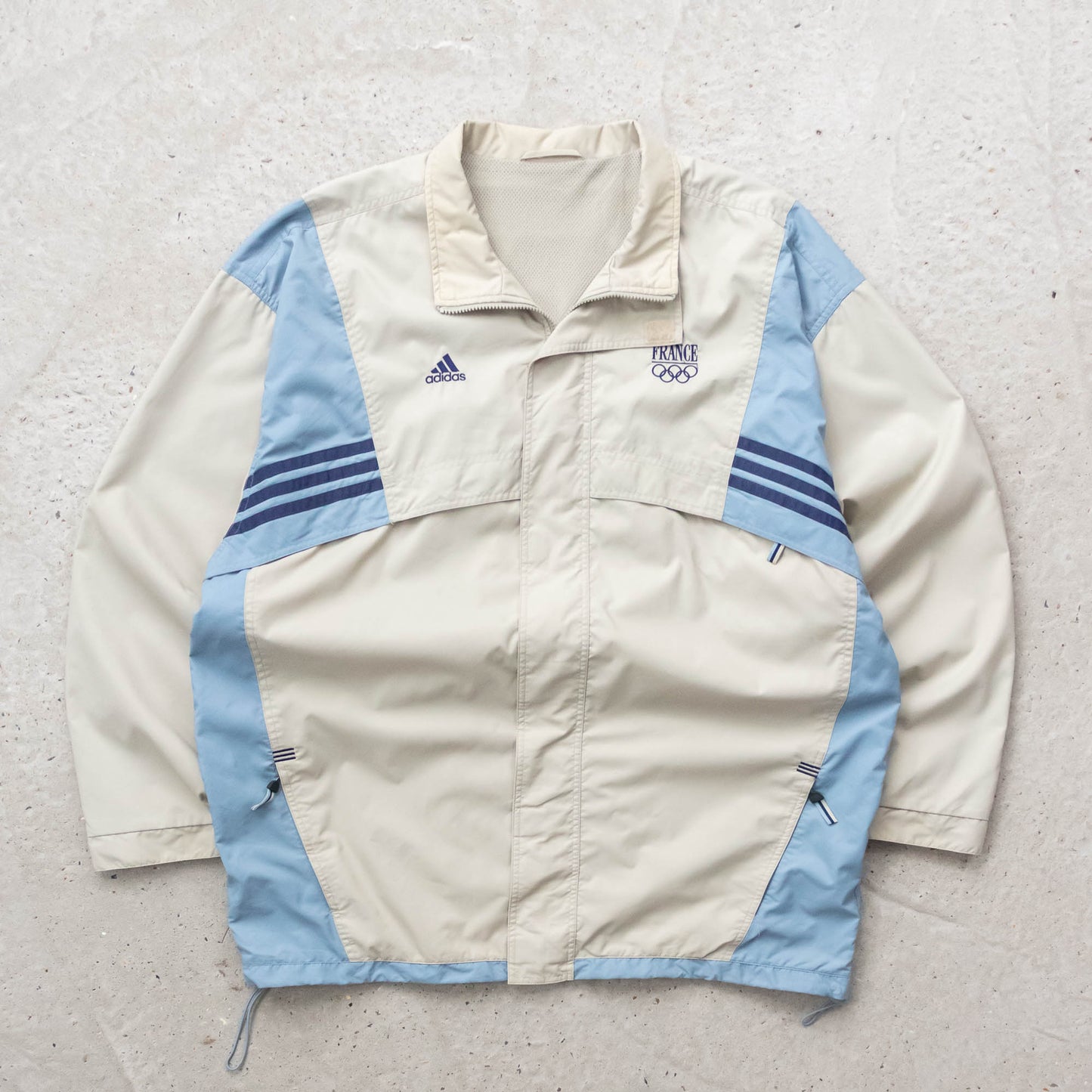 Adidas France Olympics Team Windbreaker Jacket - 90s (XL)