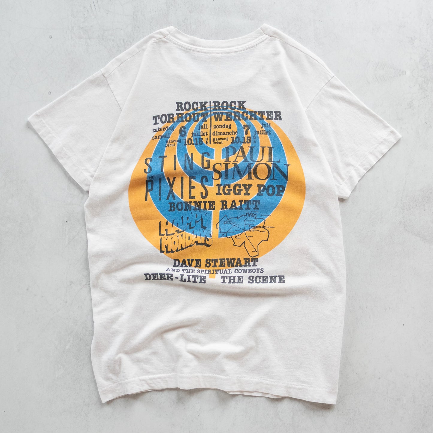 Vintage 1991 Rock Torhout Werchter Festival Tee - M