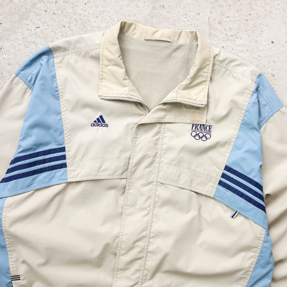 Adidas France Olympics Team Windbreaker Jacket - 90s (XL)