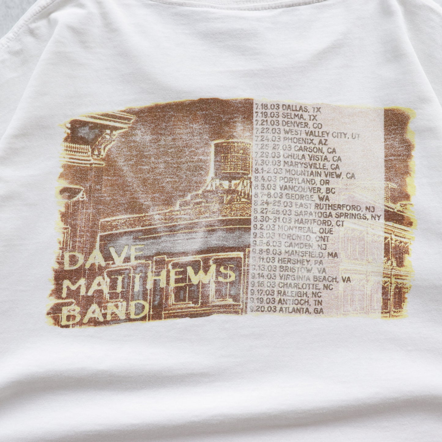 Vintage 2003 Dave Matthews Band Tour Tee - XL