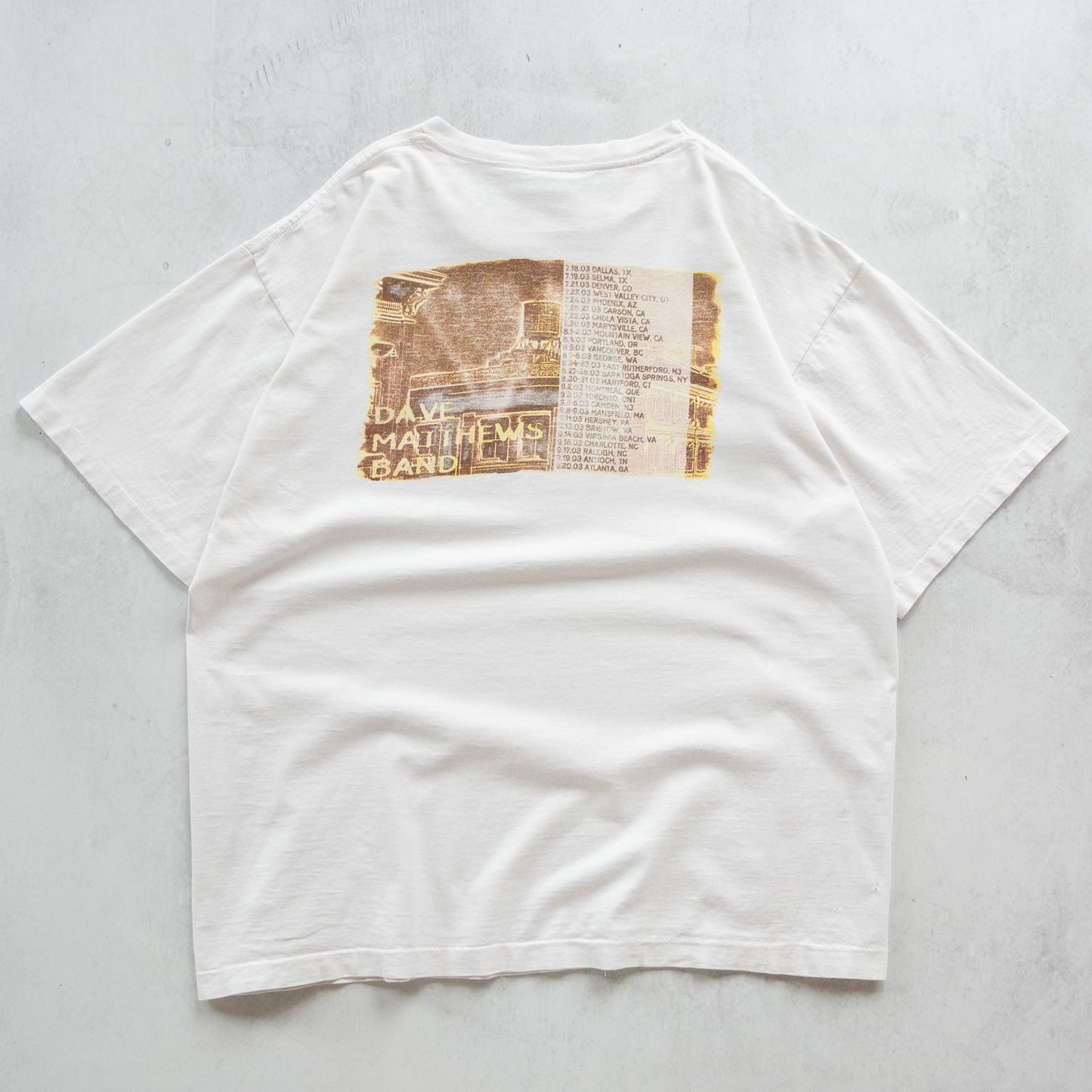 Vintage 2003 Dave Matthews Band Tour Tee - XL