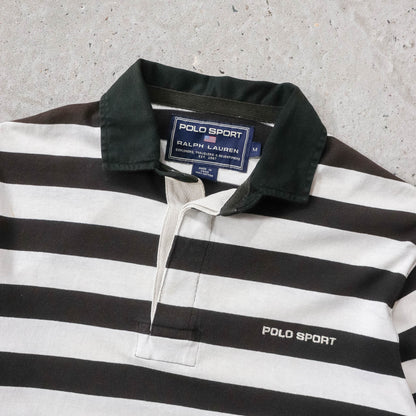 Polo Sport Embroidered Spellout Rugby Shirt - 90s (M)