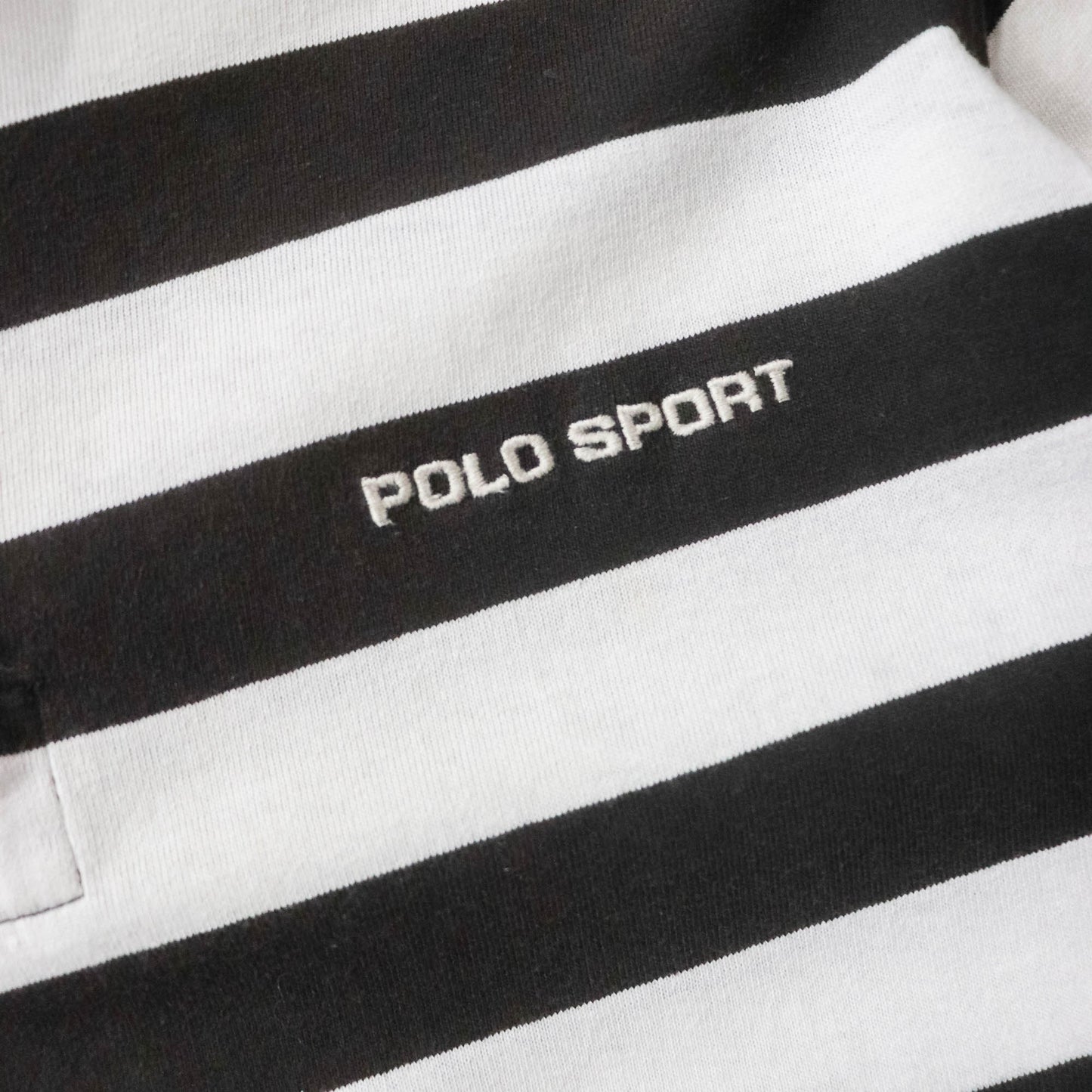 Polo Sport Embroidered Spellout Rugby Shirt - 90s (M)