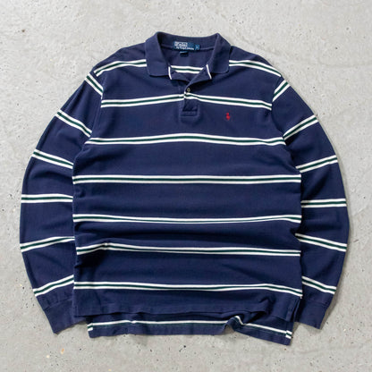 Polo Ralph Lauren Striped Rugby Shirt - 90s (L)
