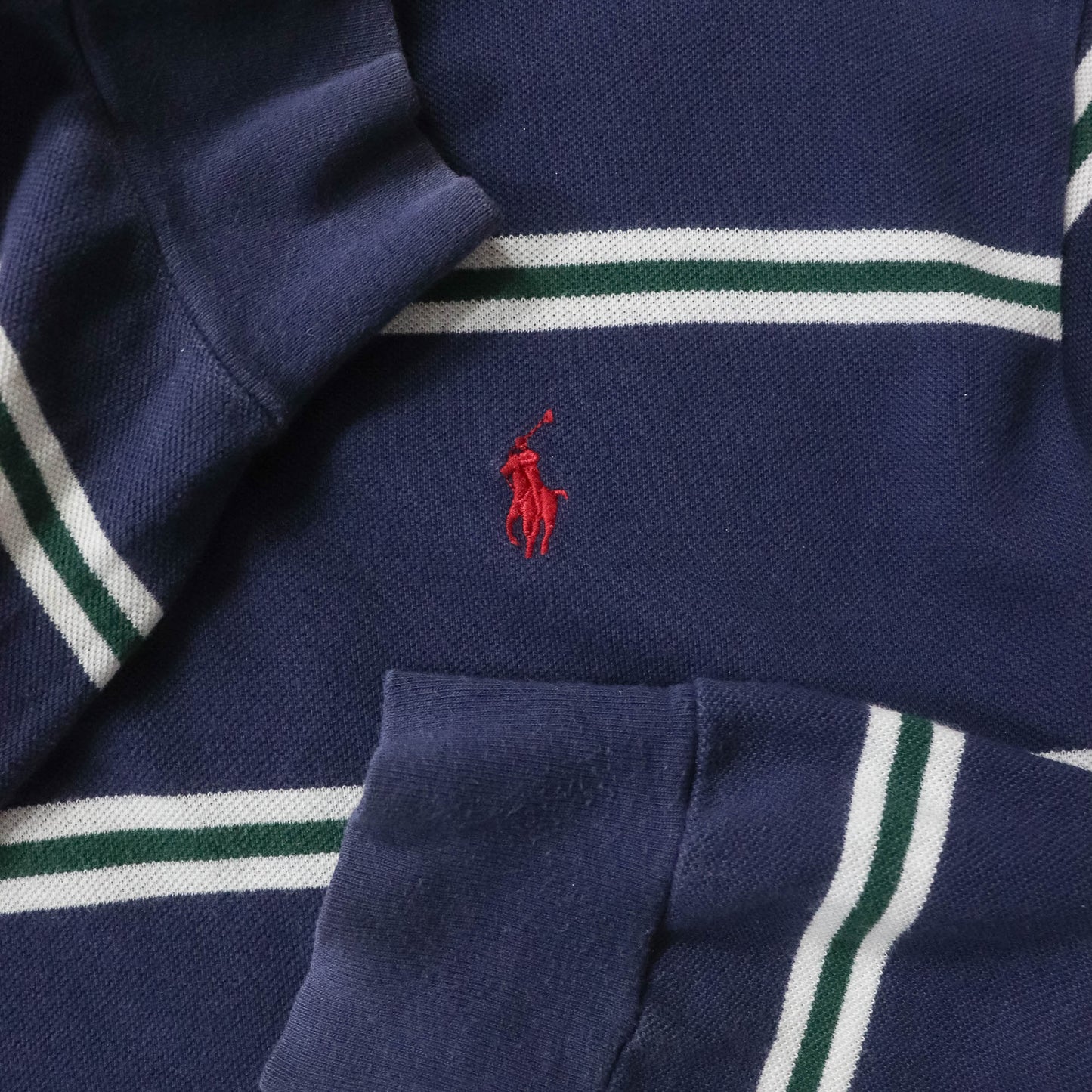 Polo Ralph Lauren Striped Rugby Shirt - 90s (L)
