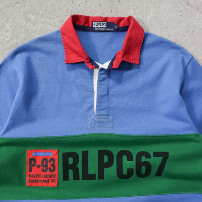 Polo Ralph Lauren P-93 RLPC67 Rugby Shirt - 90s (L)