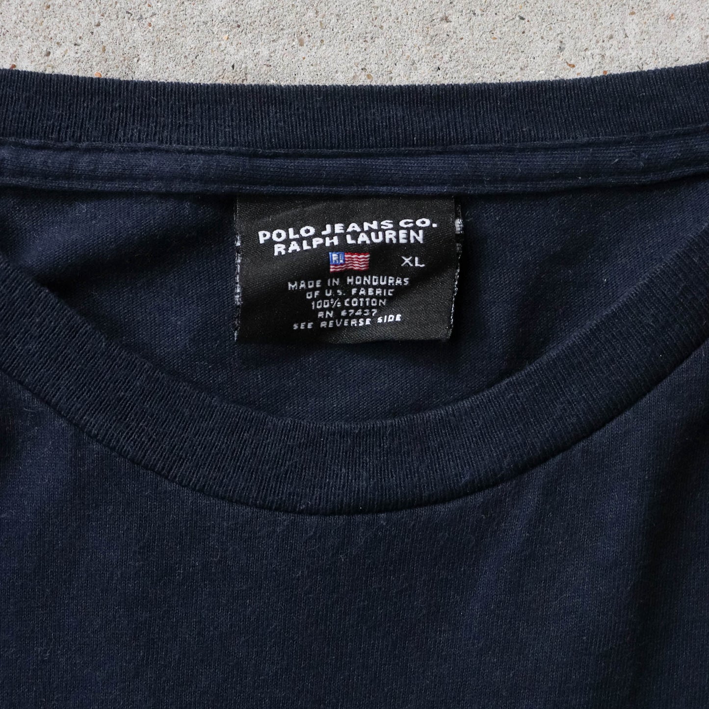 Polo Jeans Co Embossed Spellout Tee - 90s (XL)