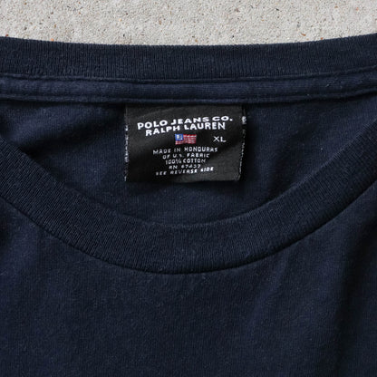 Polo Jeans Co Embossed Spellout Tee - 90s (XL)