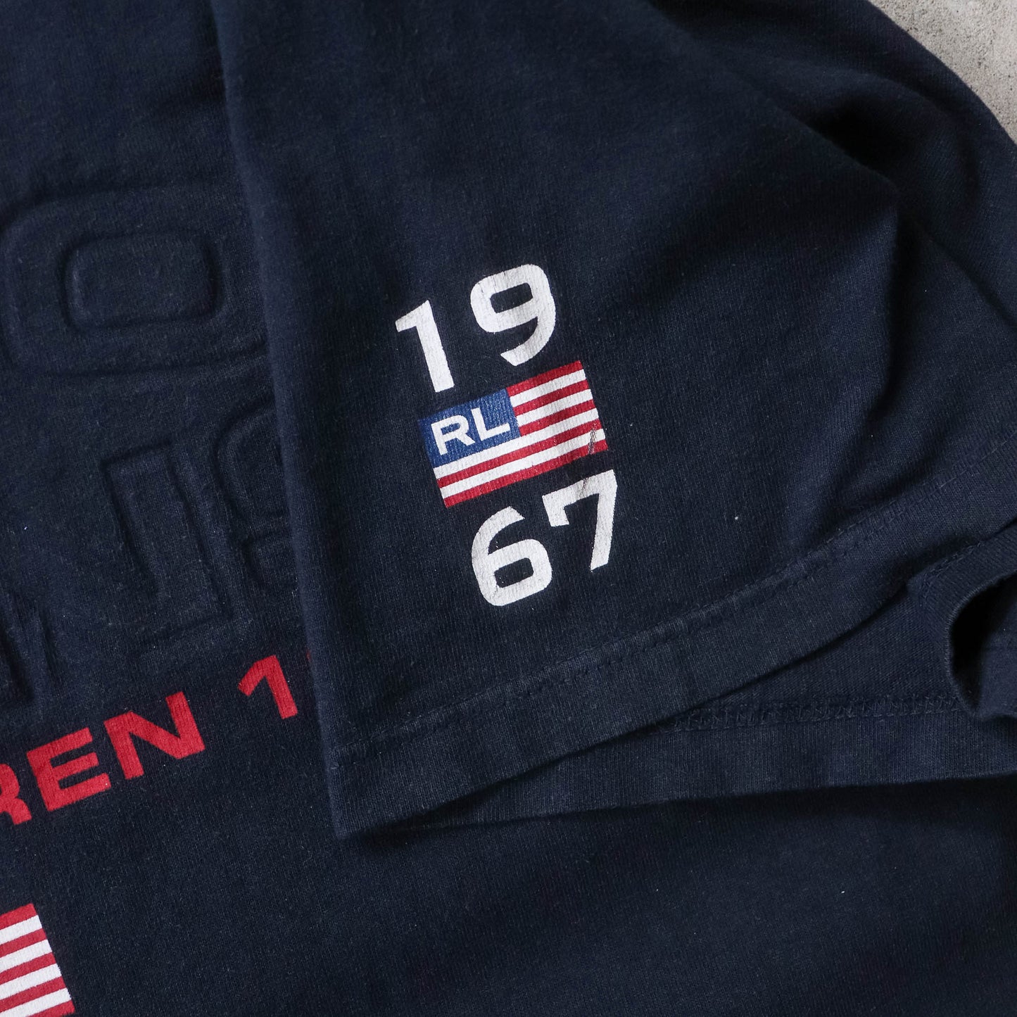 Polo Jeans Co Embossed Spellout Tee - 90s (XL)