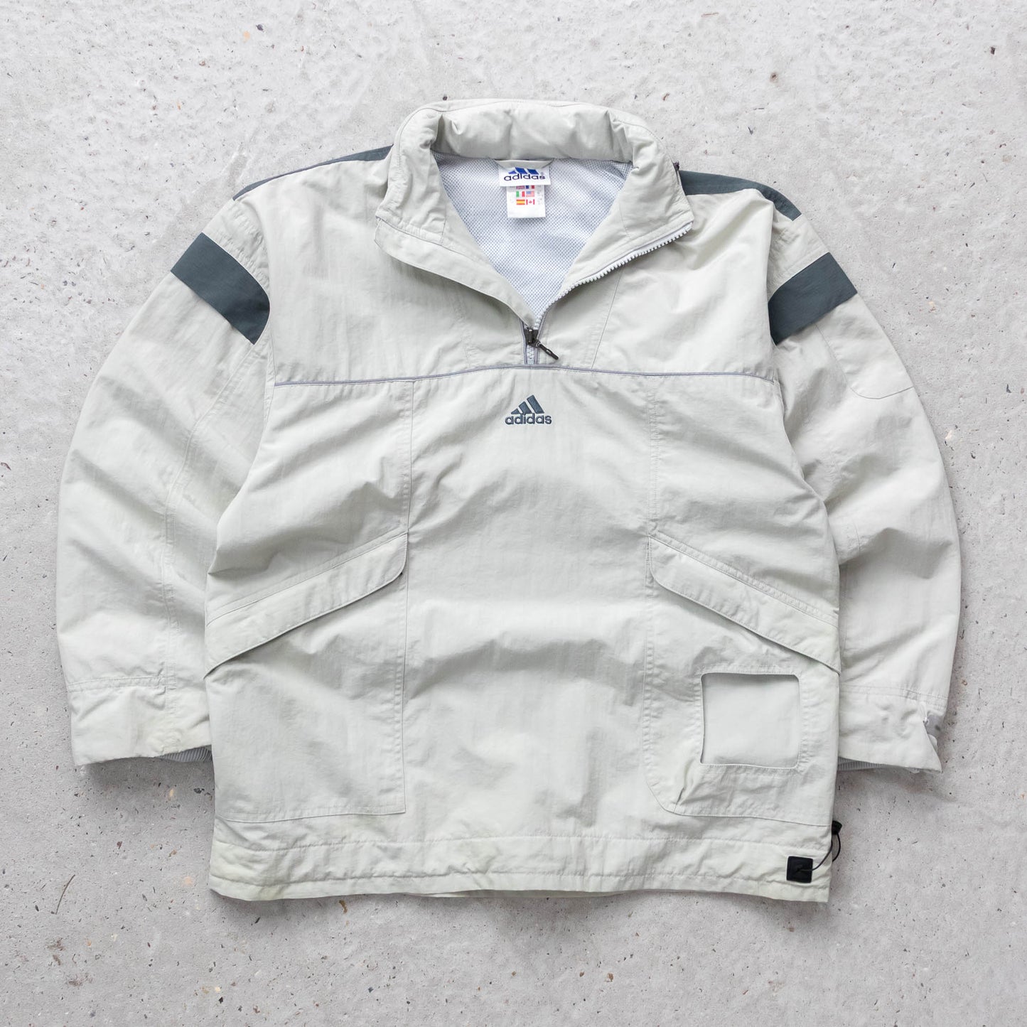 Adidas Utility 1/4 Zip Windbreaker Jacket - 90s (Women's M)