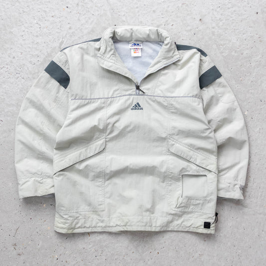 Adidas Utility 1/4 Zip Windbreaker Jacket - 90s (Women's M) - AL Vintage